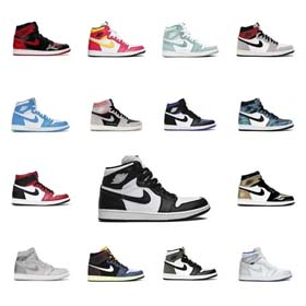 Air Jordan 1 High Retro High-Top Basketballschuhe (12 Stil) -0622  