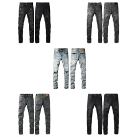 Purple Marke gewaschen, gerissen, gestört, strass-verschönert, stretch-Effekt slim-fit jeans-4248  